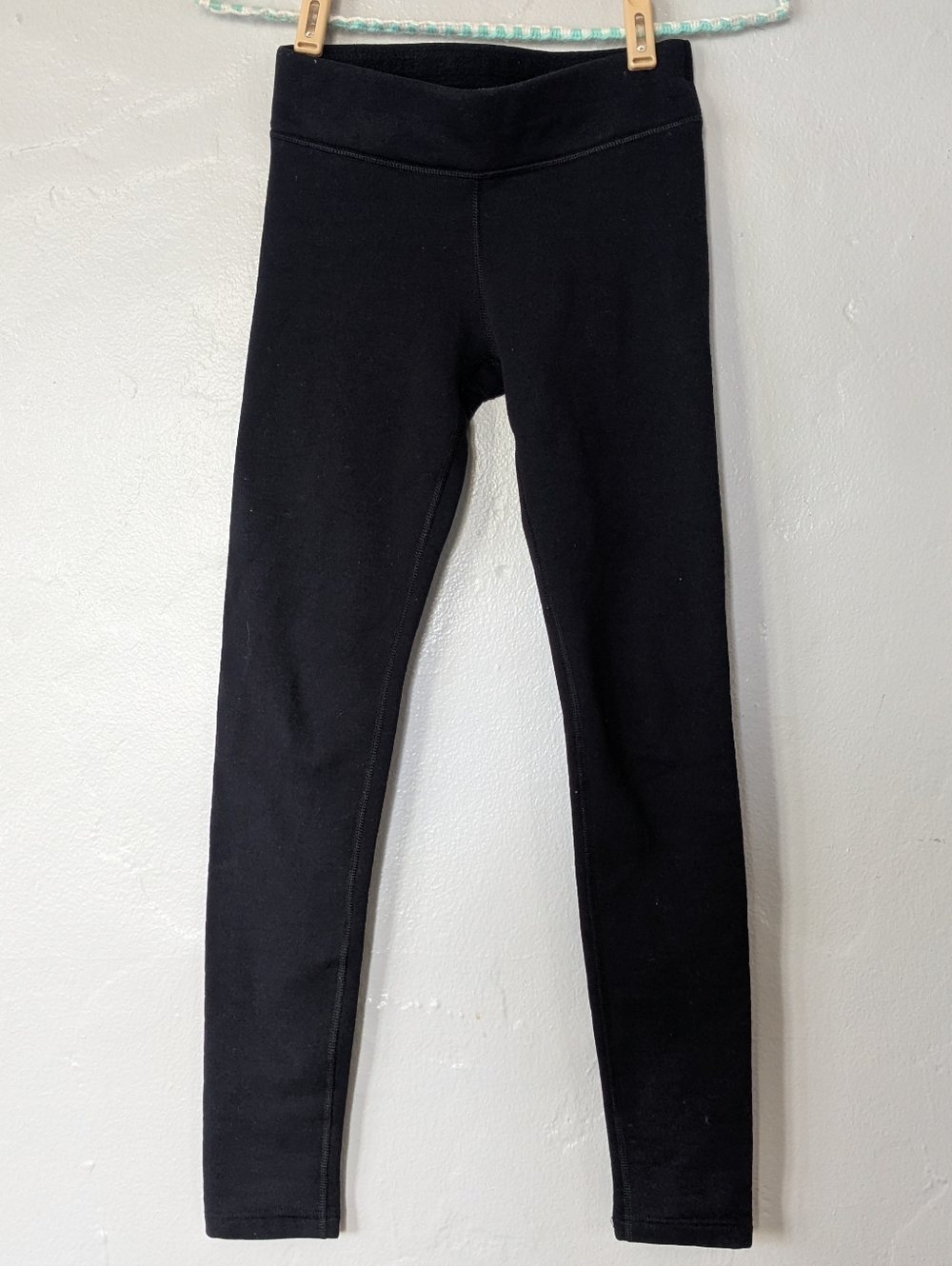 Athleta Girl Polartec Tight Black Fleece Lined Leggings Size M (8-10)